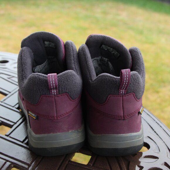 Keen Dry Waterproof Purple Gray Hiking Boots Style 1020134 -  Big Kid Size 6 - Picture 7 of 12